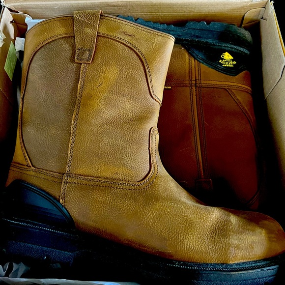 Herman Survivors Men's Bison Waterproof Pull On Steel Toe Work Boots - Picture 1 of 2